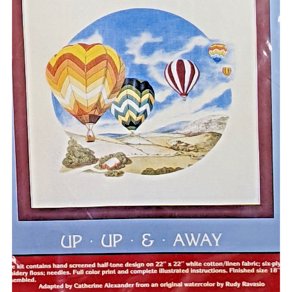 Cathy NeedleCraft Kit Collectibles UP UP & AWAY #0517 Sealed - Picture 4 of 5